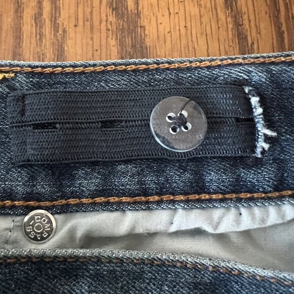 NWOT Faded Glory Boys Stretch Blue Jeans Size 12 Adjustable Waistband Slim Leg - Picture 5 of 10